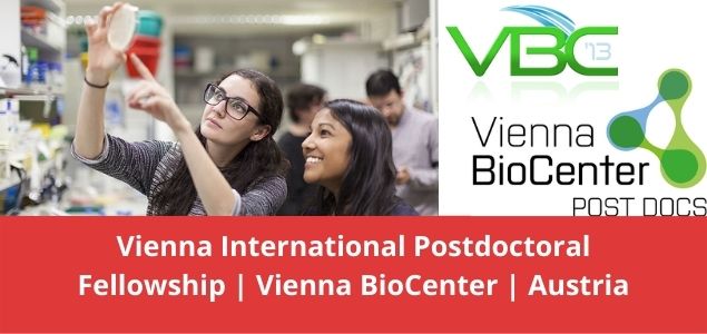 Vienna International Postdoctoral Fellowship Vienna BioCenter Austria