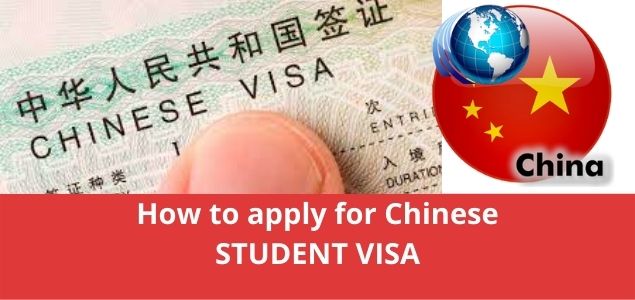 How to apply for Chinese STUDENT VISA