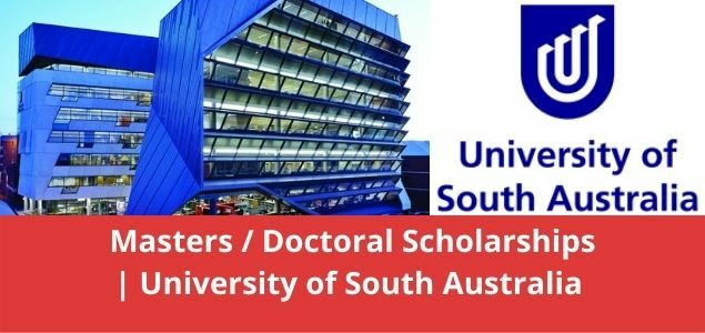 University of South Australia Latest Masters, Doctoral Scholarships