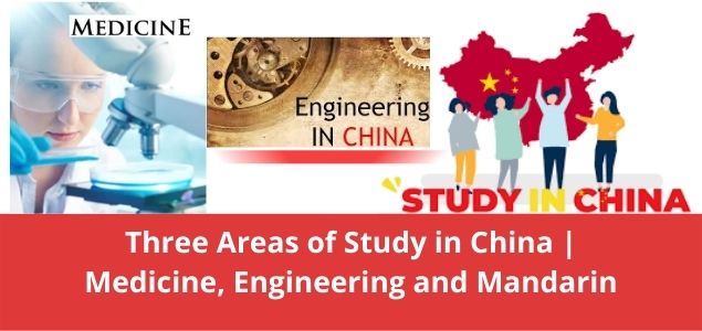 Three Areas of Study in China Medicine, Engineering and Mandarin