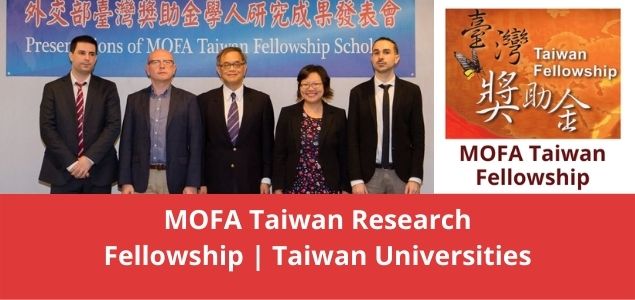 MOFA Taiwan Research Fellowship Taiwan Universities