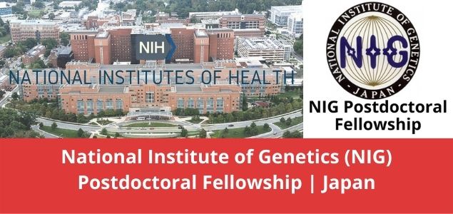 National Institute of Genetics (NIG) Postdoctoral Fellowship Japan