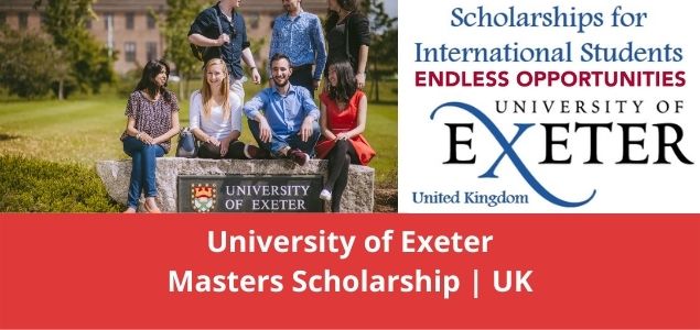 University of Exeter Masters Scholarship UK