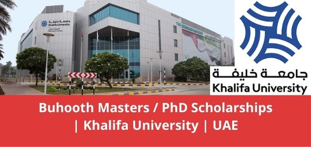 Buhooth Masters PhD Scholarships Khalifa University UAE