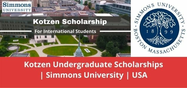 Kotzen Undergraduate Scholarships, USA