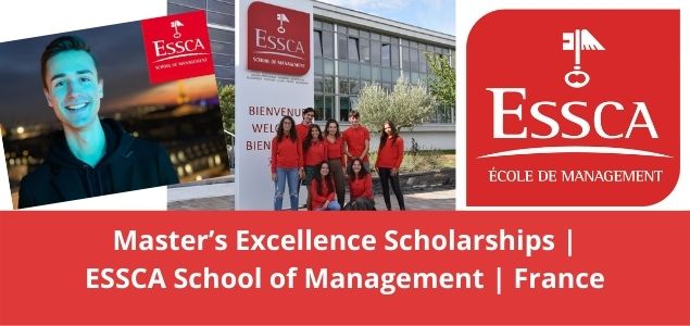 Master’s Excellence Scholarships ESSCA School of Management France