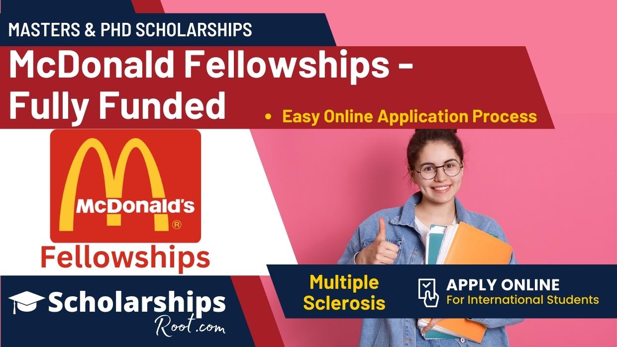 McDonald Fellowships Fully Funded 1