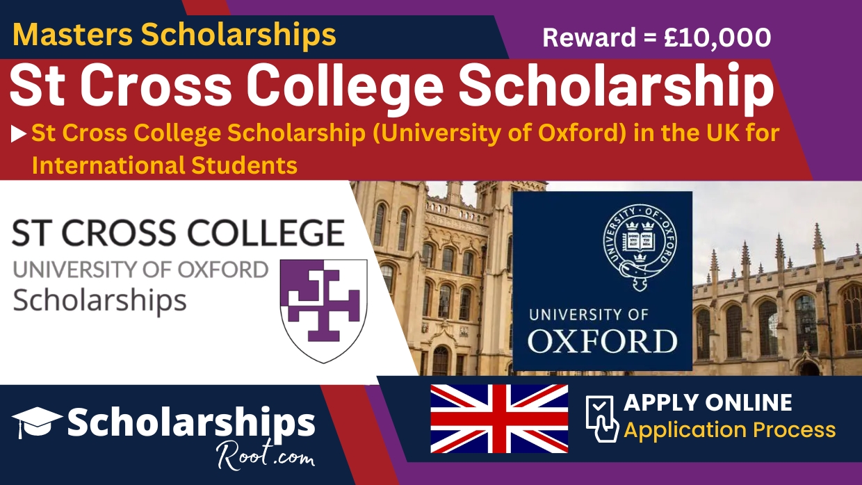 St Cross College Scholarship 2024 UK (University of Oxford)