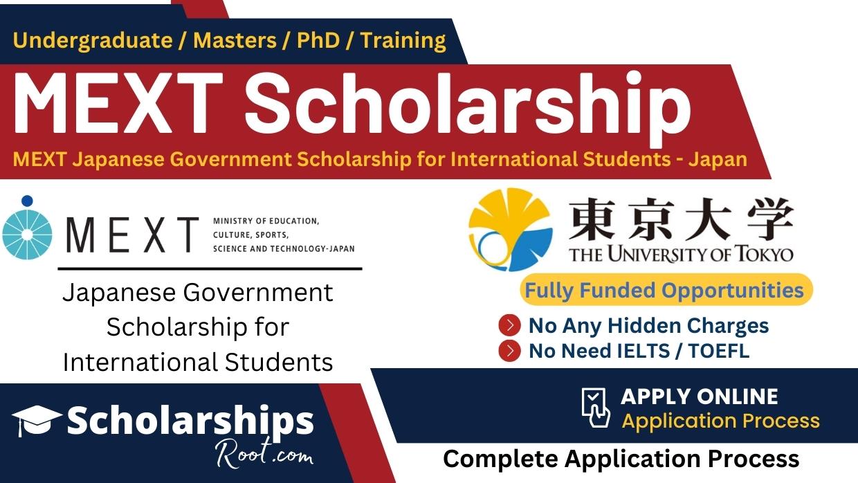 MEXT Scholarship in Japan 2024
