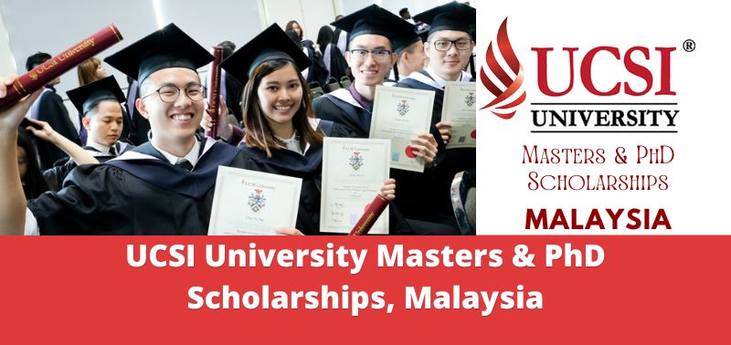 UCSI University Masters & PhD Scholarships, Malaysia