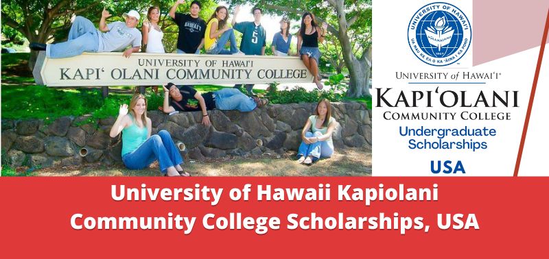 University of Hawaii Kapiolani Community College Scholarships, USA
