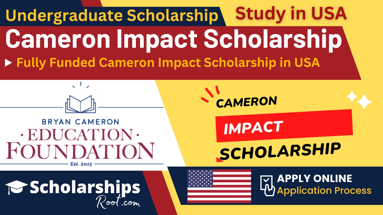 Cameron Impact Scholarship 2024 USA (Fully Funded)