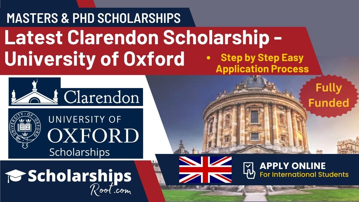 Latest Clarendon Scholarship University of Oxford