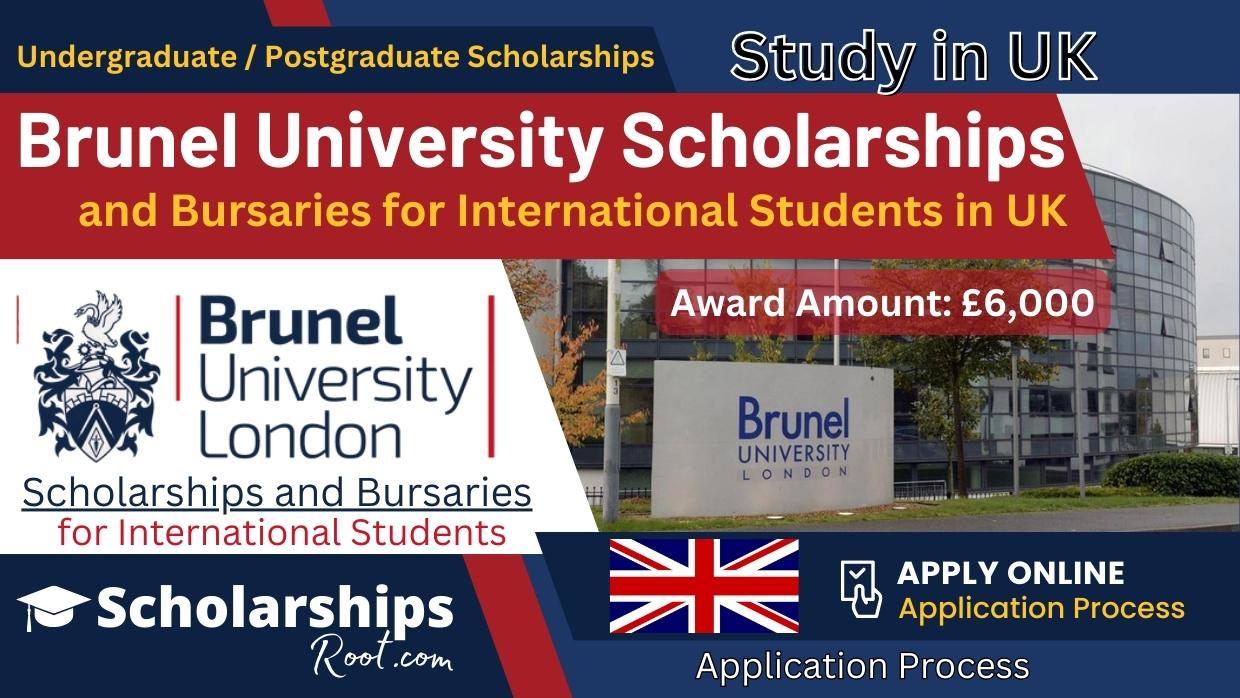 Brunel University Scholarships and Bursaries 2024 for International Students in UK