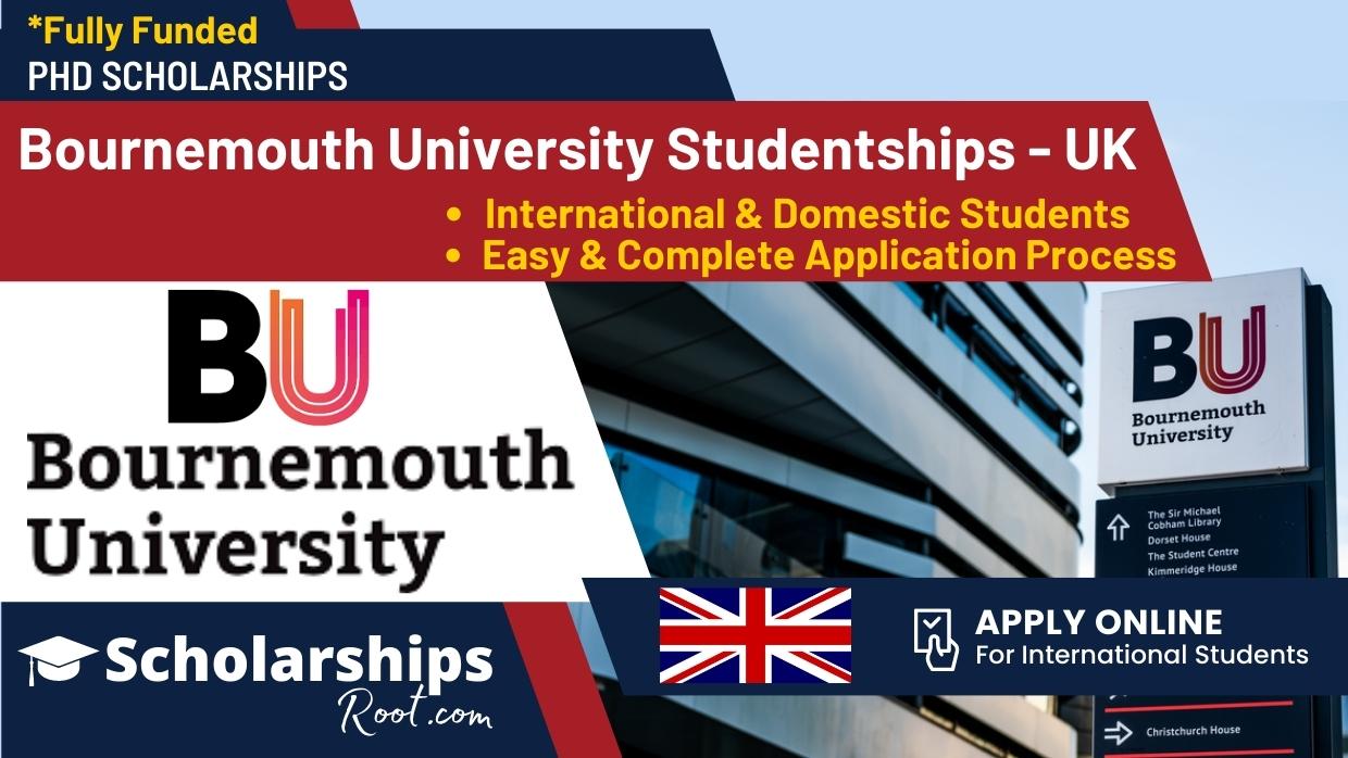 Bournemouth University Studentships UK