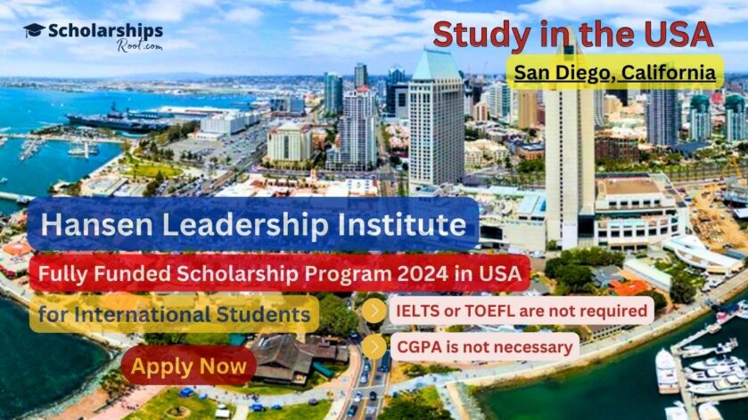Fully Funded Hansen Leadership Institute Scholarship Program 2024 in the USA